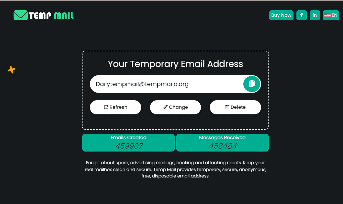 Email Temporary